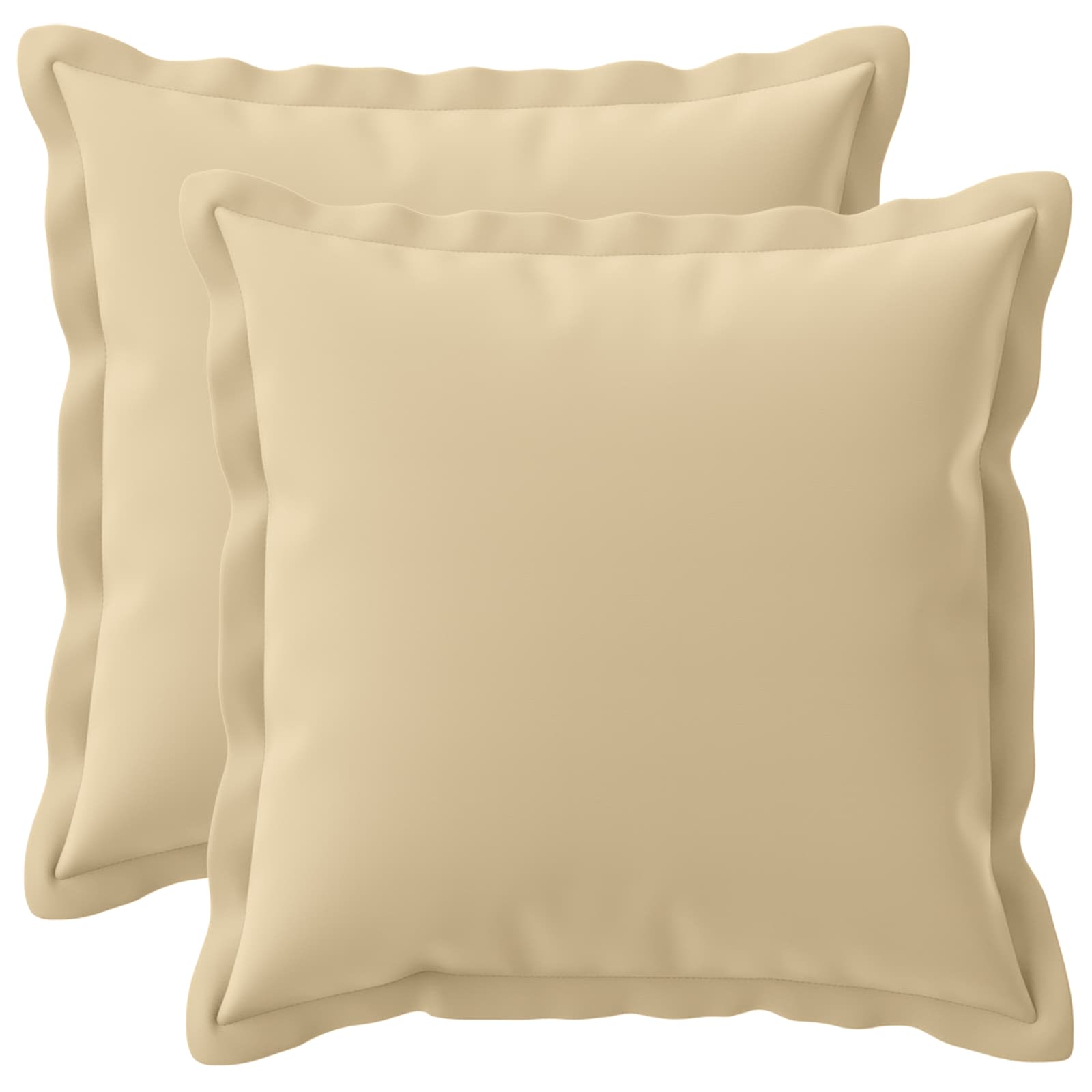 Kussensloop 2 st HOUTEN Beige 50 x 50 cm Polyester image 1
