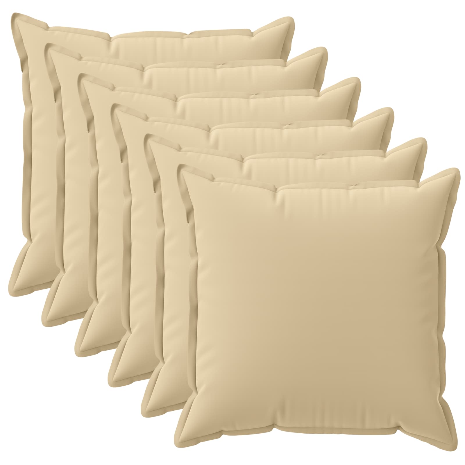 Kussensloop 6 st HOUTEN Beige 50 x 50 cm Polyester image 1