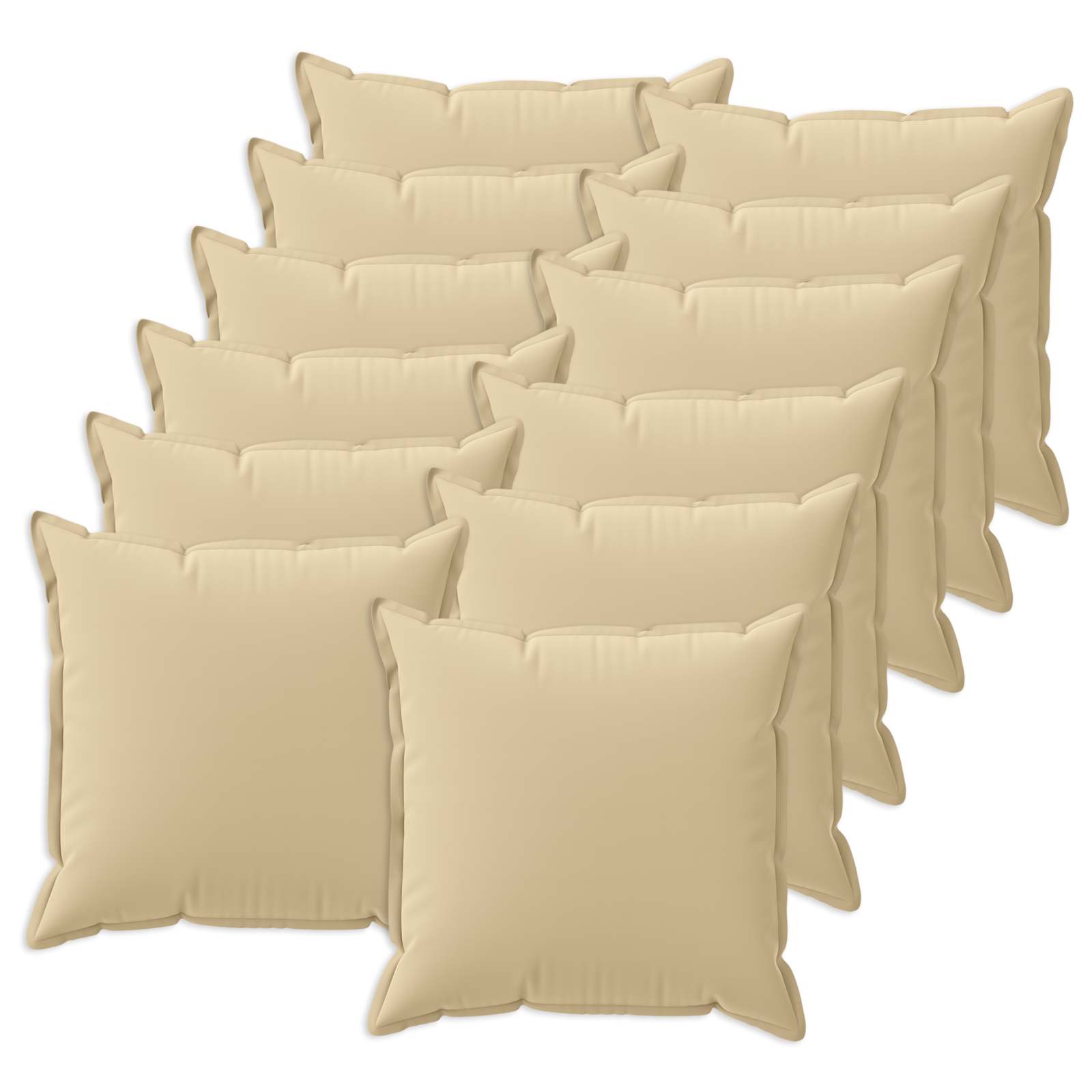 Kussensloop 12 st HOUTEN Beige 50 x 50 cm Polyester image 1