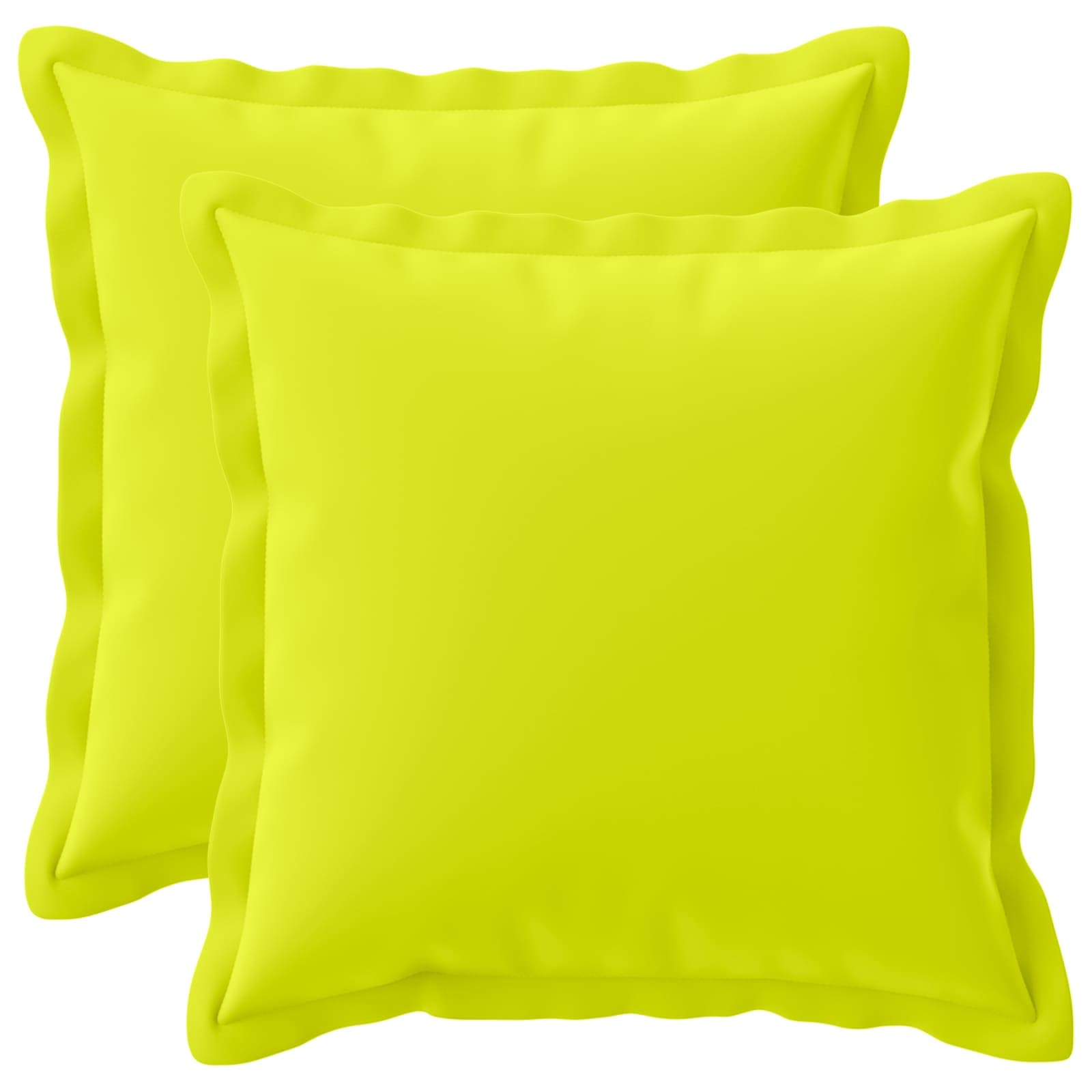 Kussensloop 2 st HOUTEN Helder groen 50 x 50 cm Polyester image 1