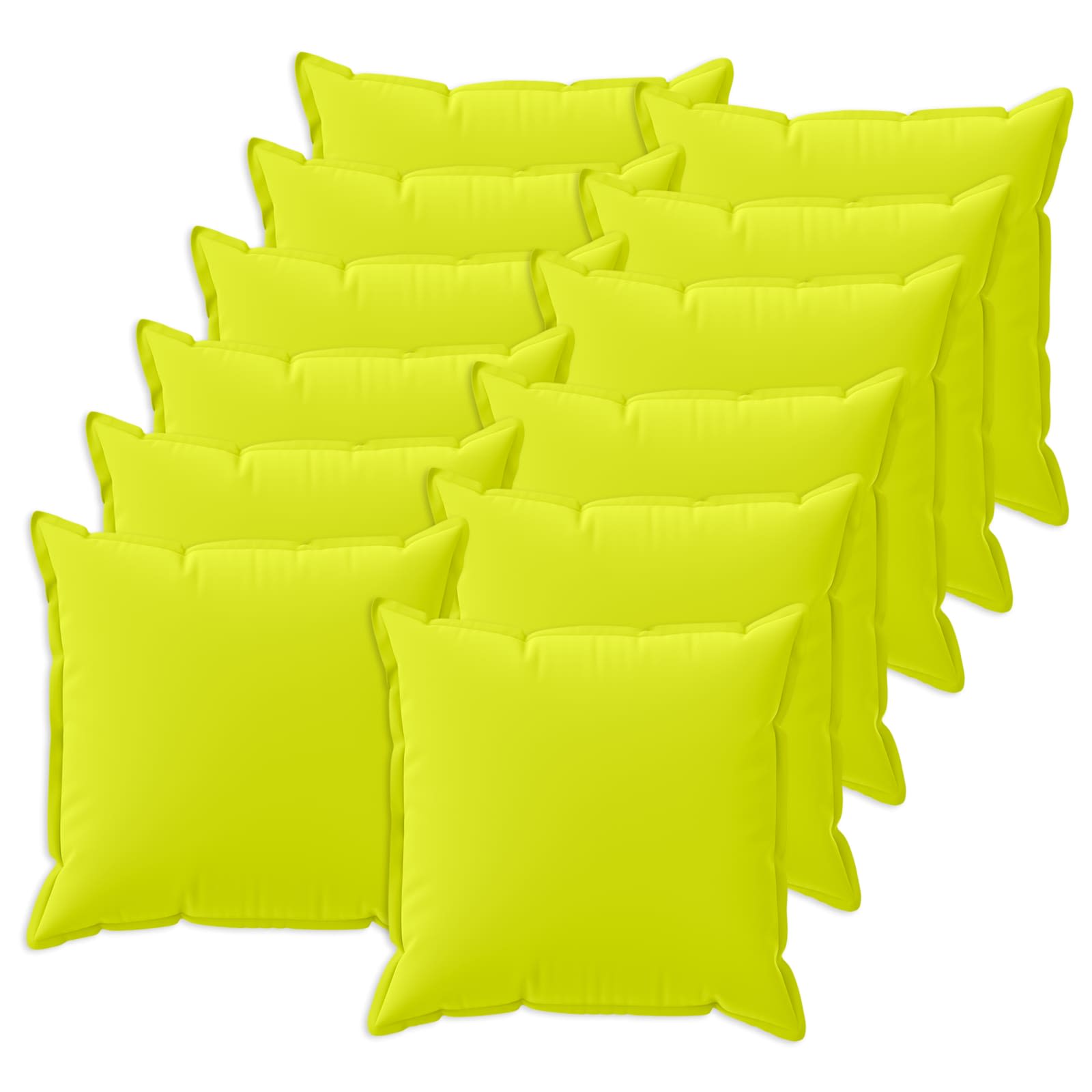Kussensloop 12 st HOUTEN Helder groen 50 x 50 cm Polyester image 1