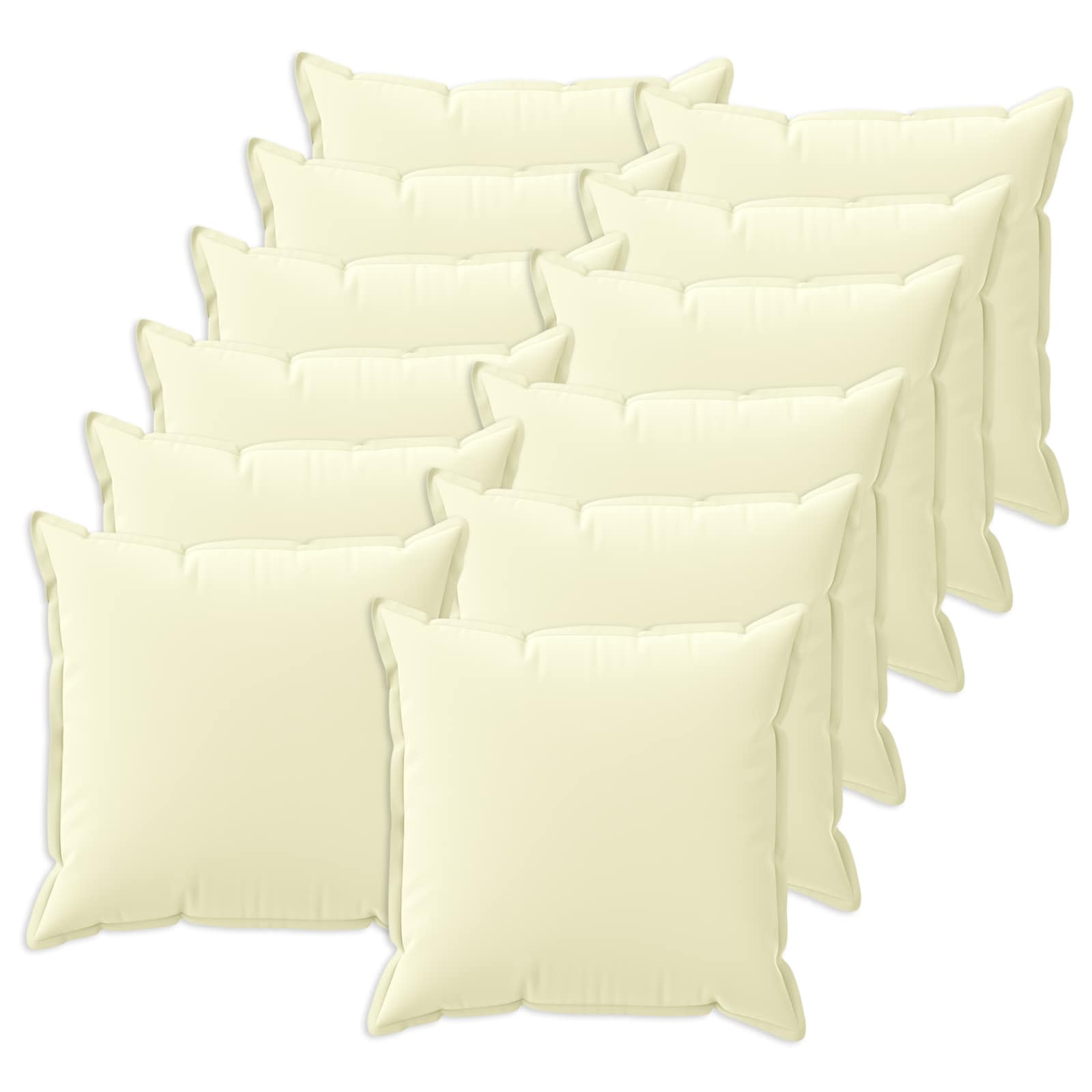 Kussensloop 12 st HOUTEN Crèmekleurig 50 x 50 cm Polyester image 1