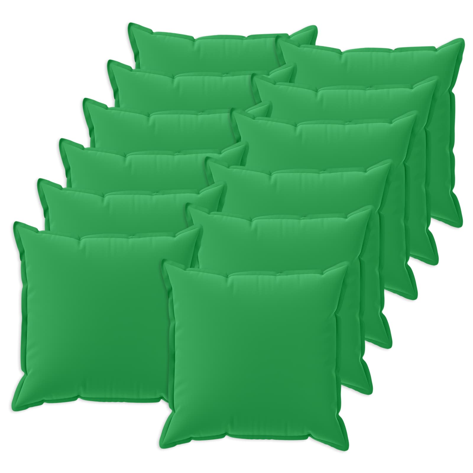 Kussensloop 12 st HOUTEN Groen 50 x 50 cm Polyester image 1