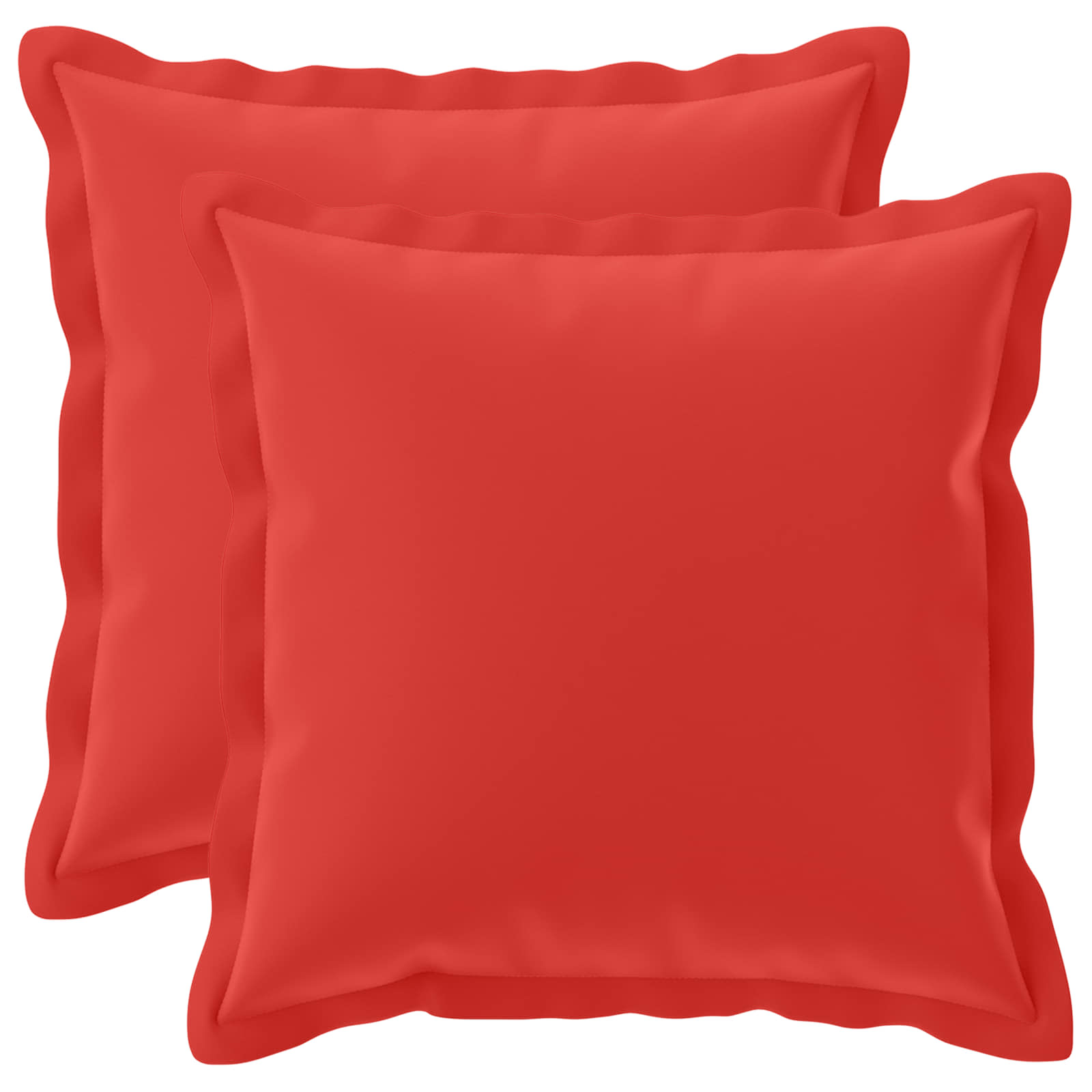 Kussensloop 2 st HOUTEN Rood 50 x 50 cm Polyester image 1