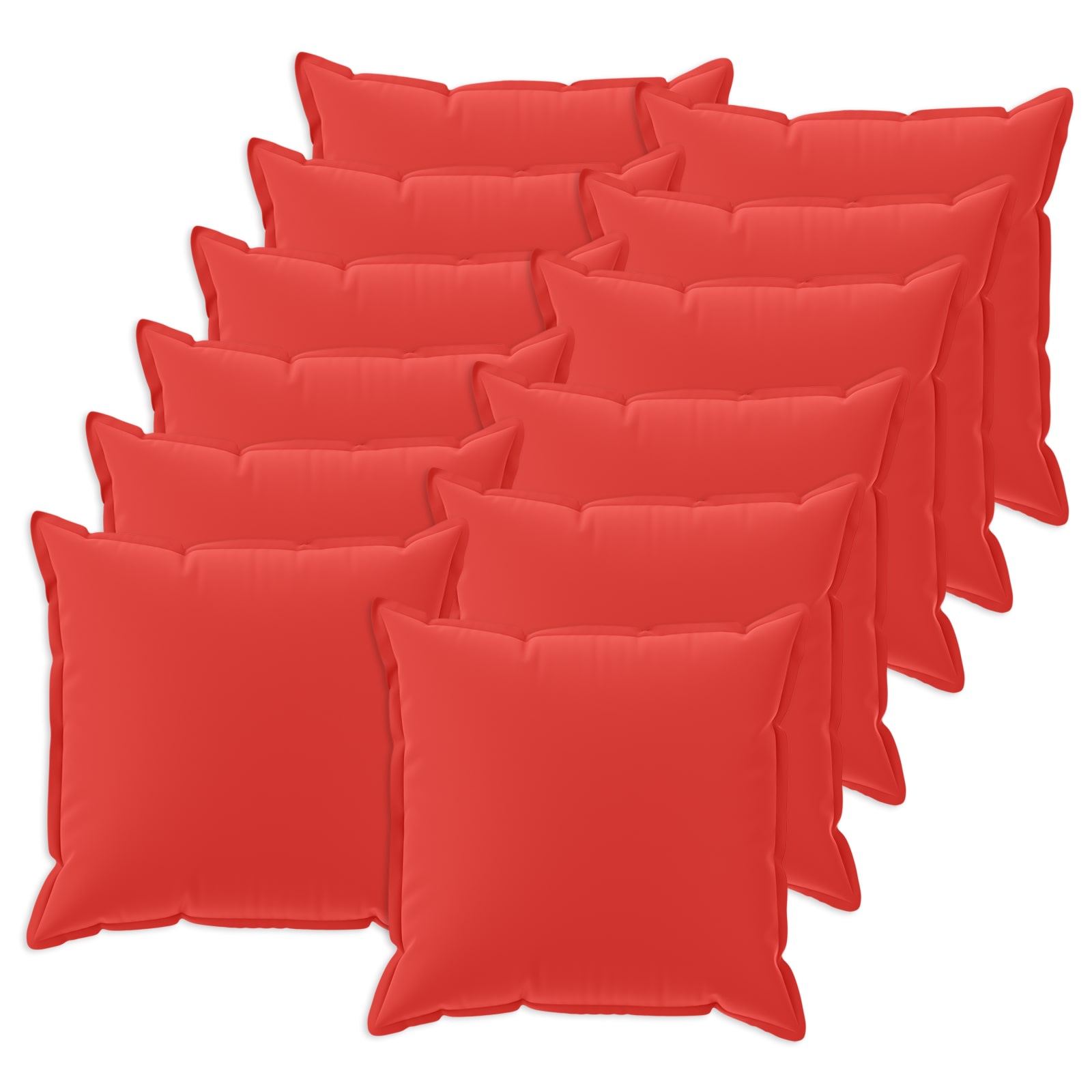 Kussensloop 12 st HOUTEN Rood 50 x 50 cm Polyester image 1