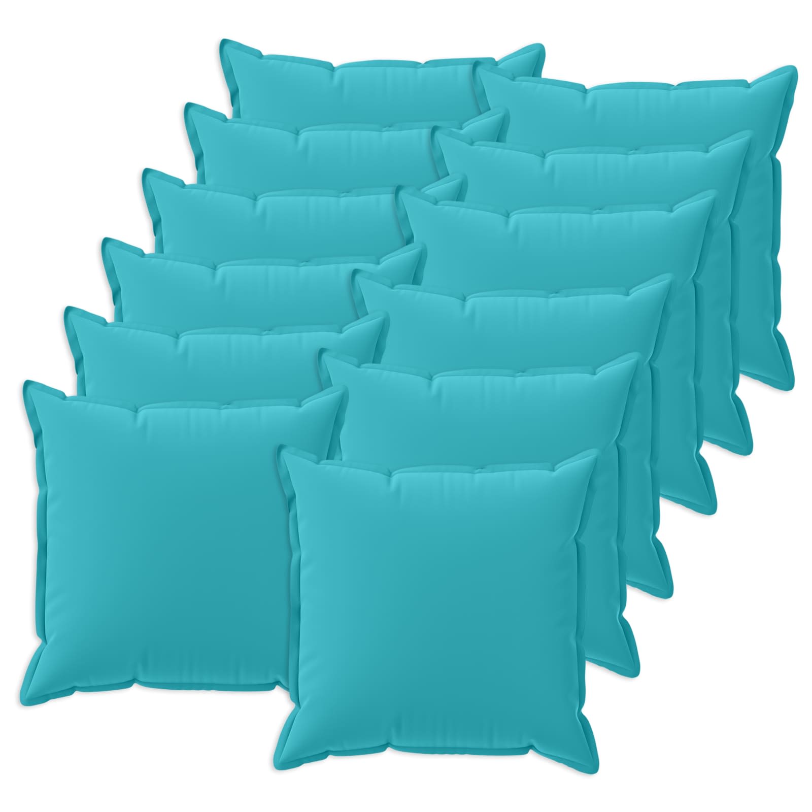 Kussensloop 12 st HOUTEN Turquoise 50 x 50 cm Polyester image 1