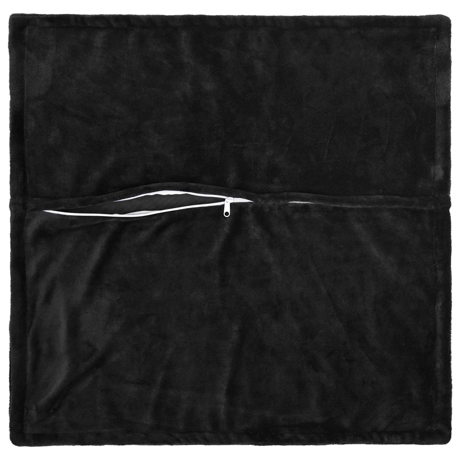 Kussensloop 2 st HOUTEN Zwart 50 x 50 cm Flanel image 3