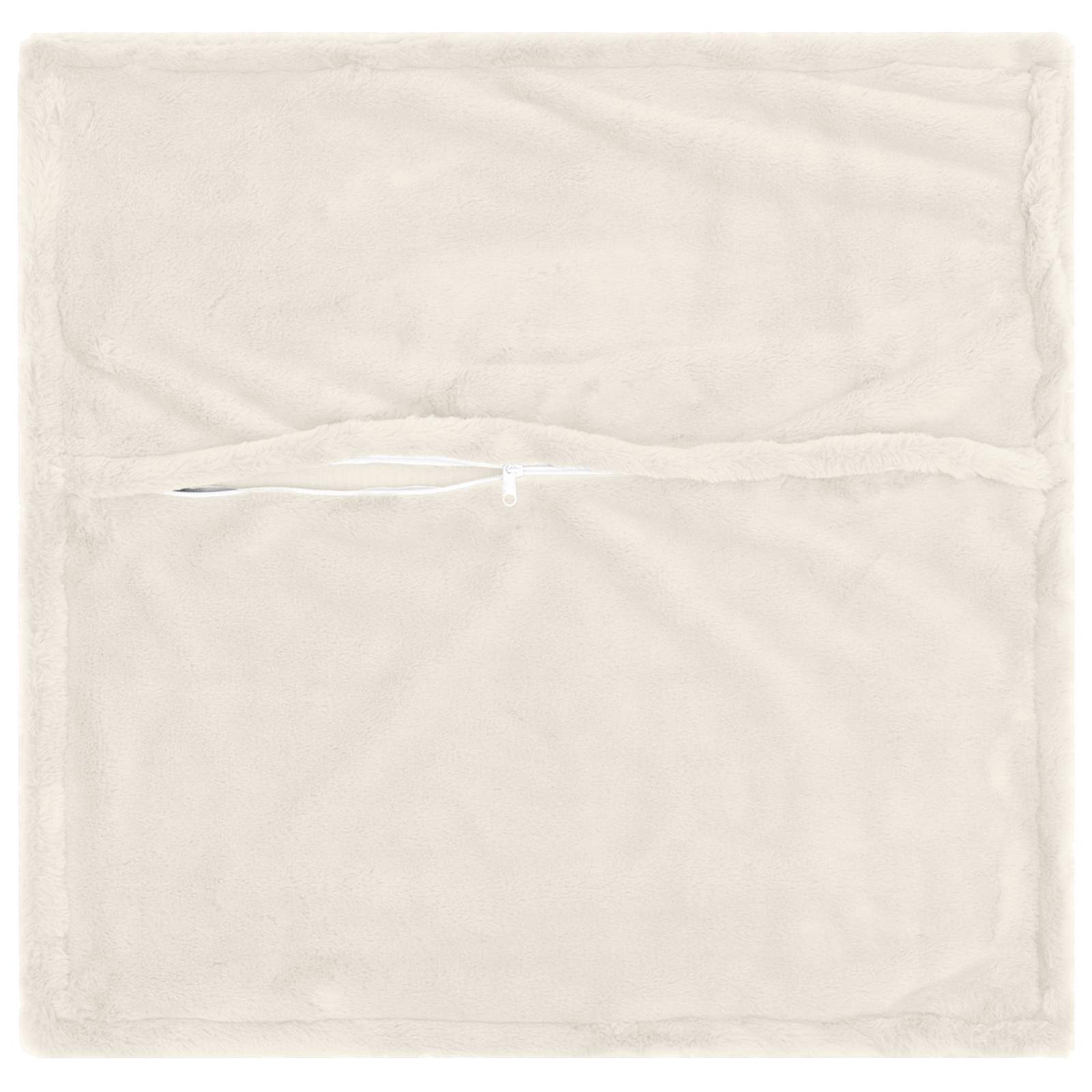 Kussensloop 2 st HOUTEN Wit 50 x 50 cm Nep Konijnenbont image 3