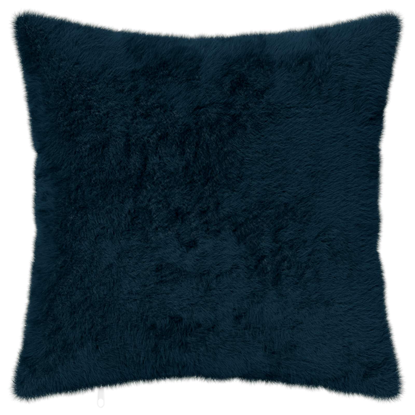 Kussensloop 6 st HOUTEN Marineblauw 50 x 50 cm Nep Konijnenbont image 2