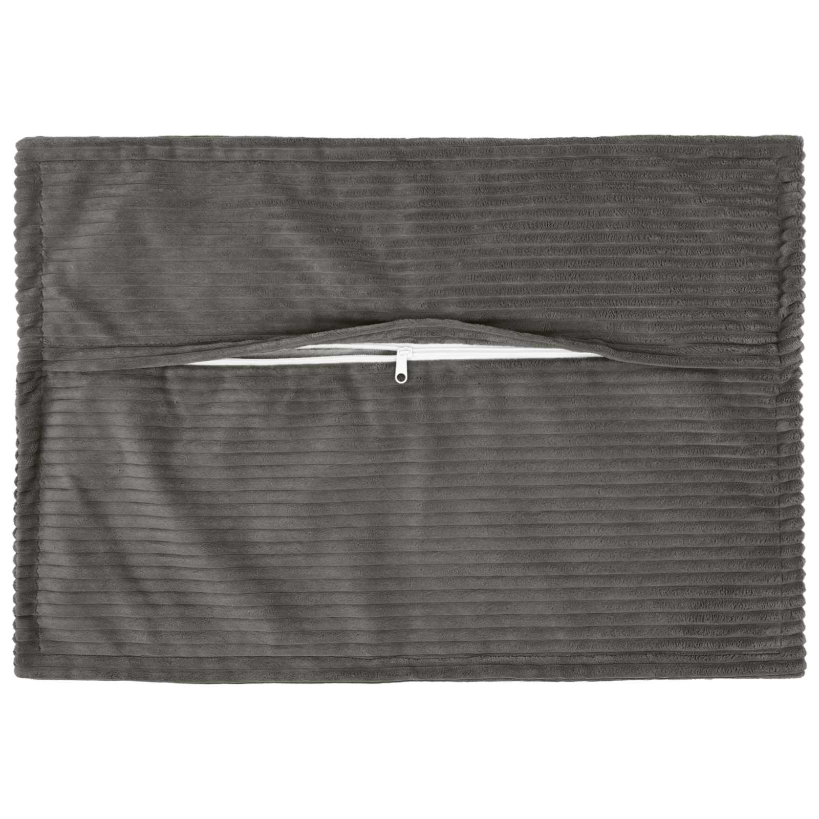 Kussensloop 6 st HOUTEN Donkergrijs 50 x 70 cm corduroy image 3