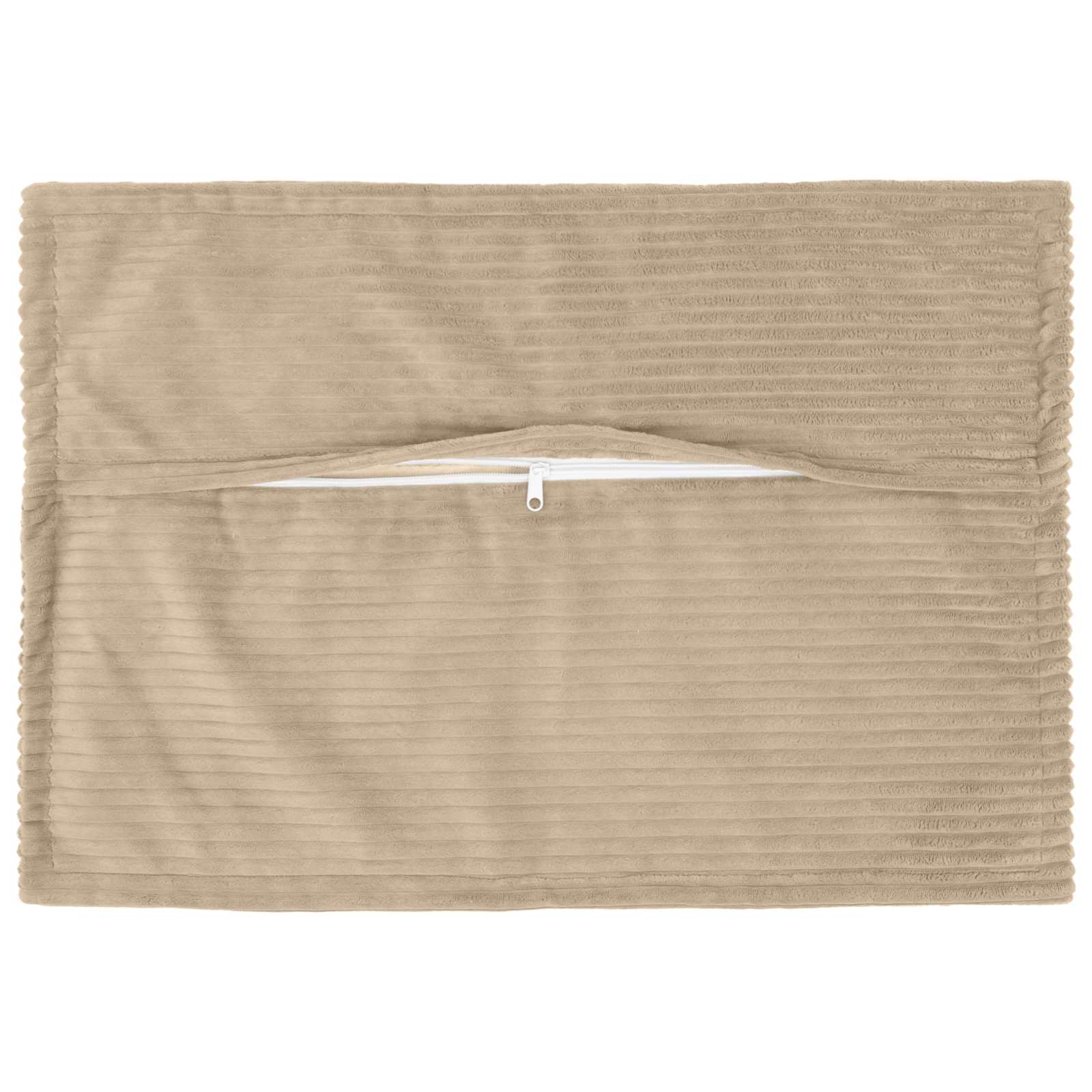 Kussensloop 2 st HOUTEN Taupe 50 x 70 cm corduroy image 3