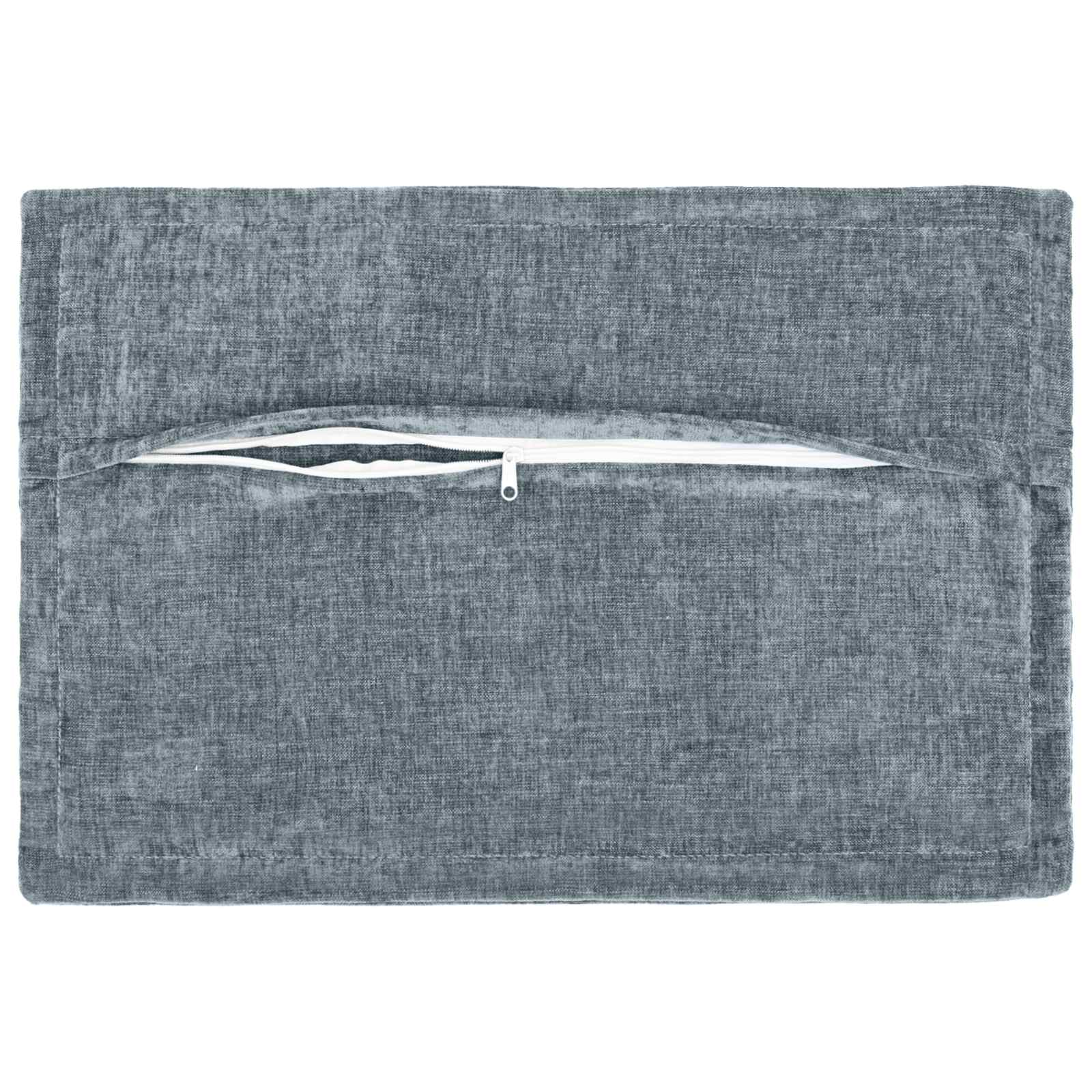 Kussensloop 2 st HOUTEN Lichtblauw 50 x 70 cm Chenille Stof image 4
