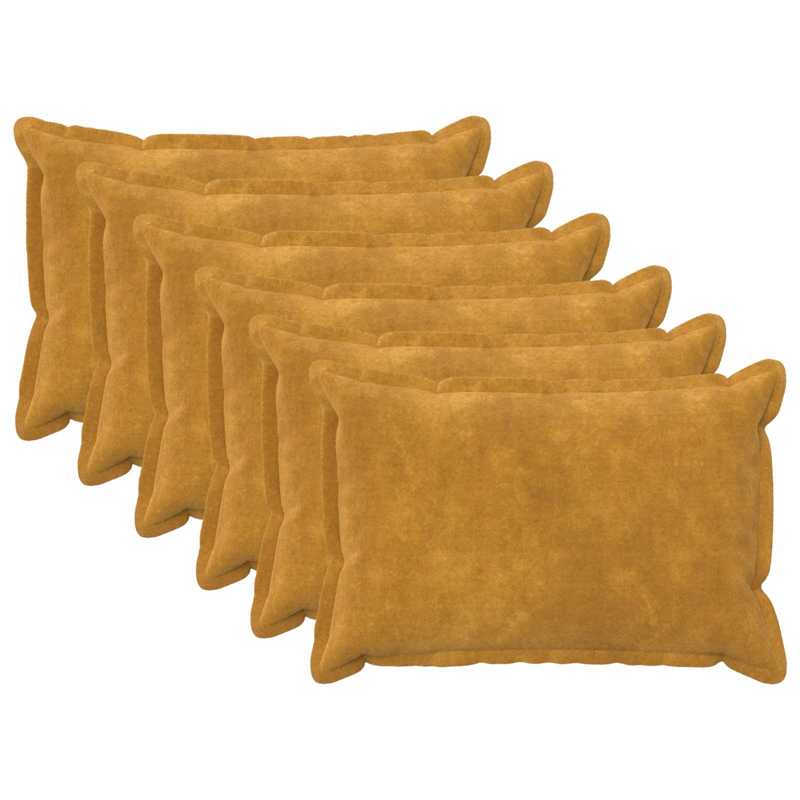 vidaXL Povlak na polštář 6 pcs HOUTEN Žlutá 50 x 70 cm