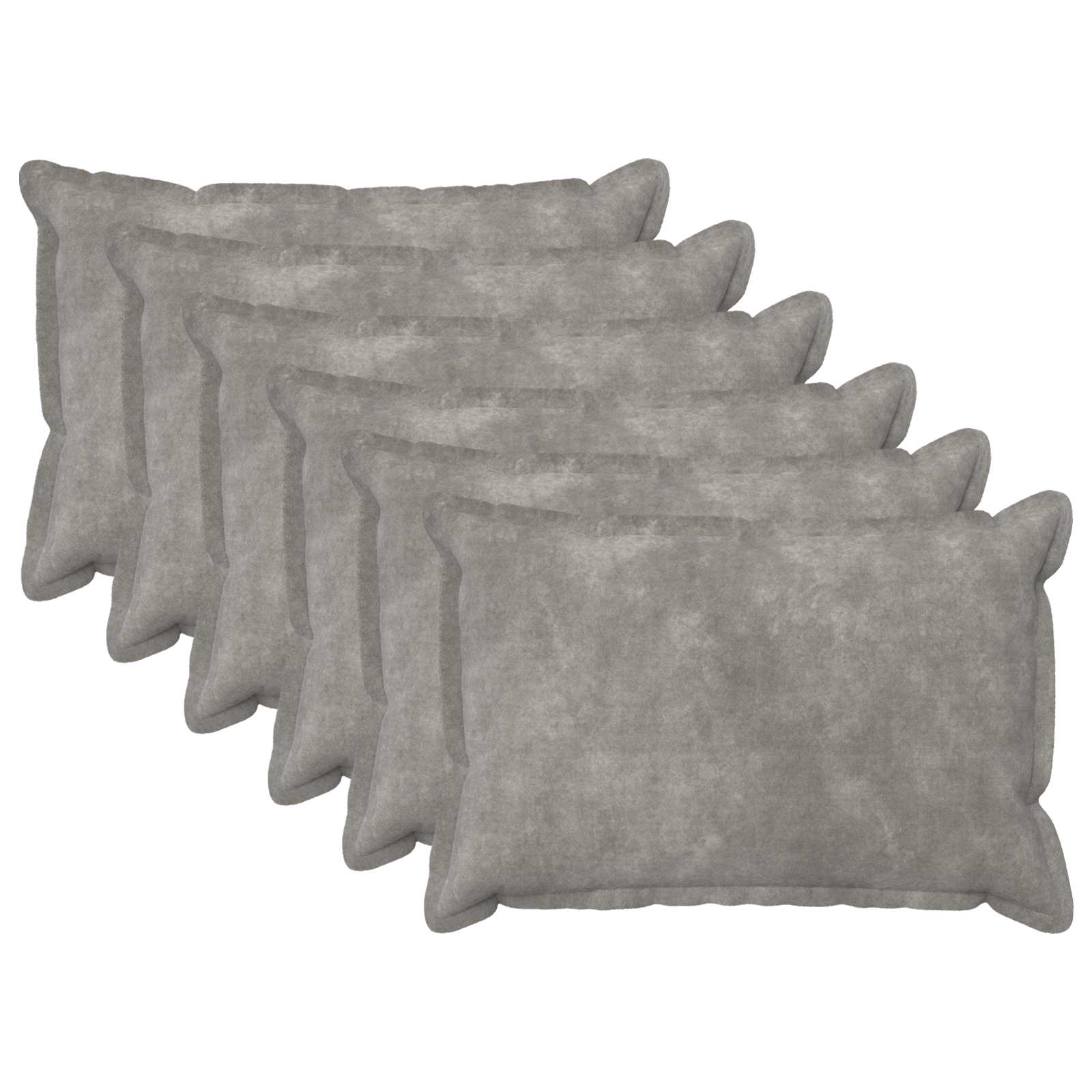 vidaXL Povlak na polštář 6 pcs HOUTEN Světle šedá 50 x 70 cm