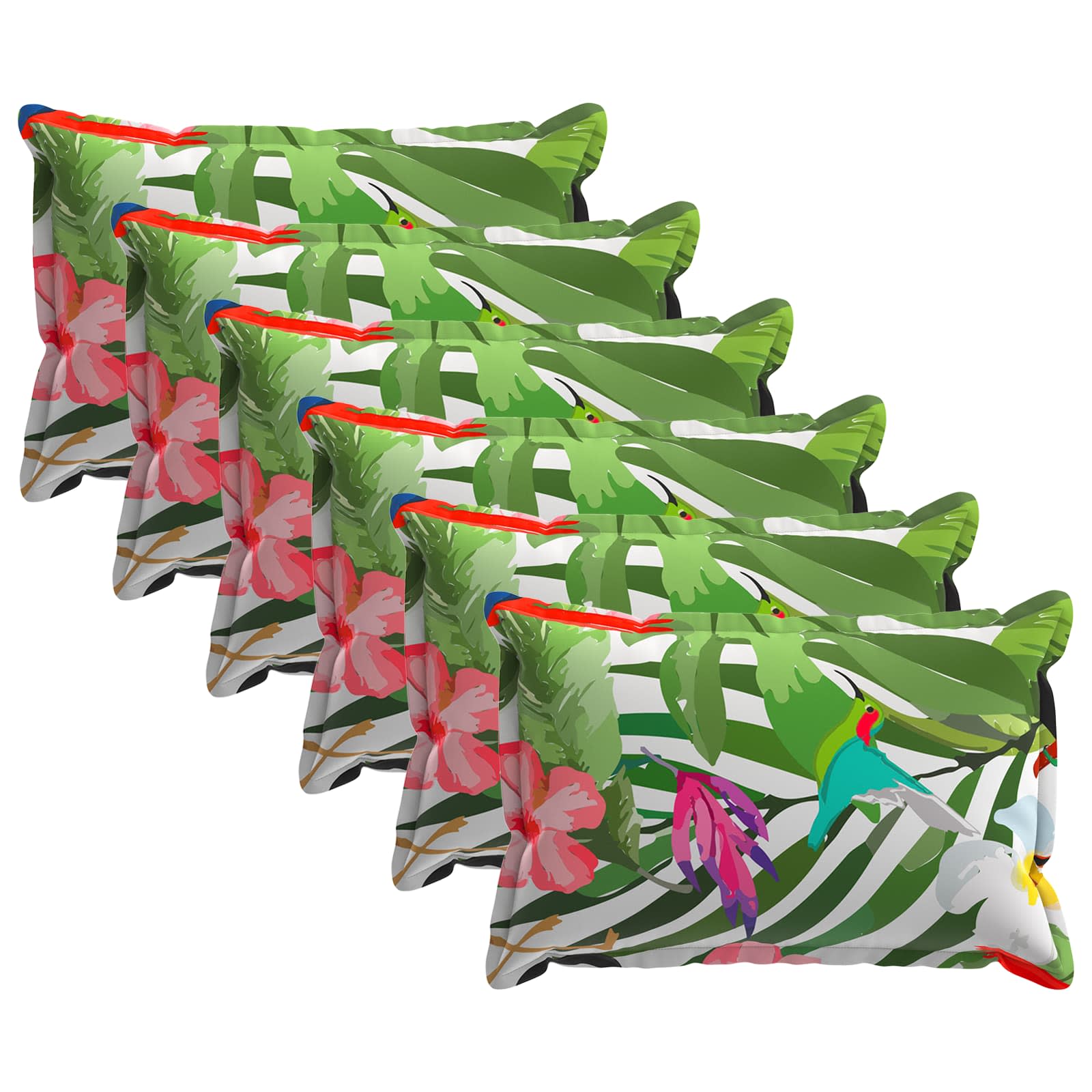 Kussensloop 6 st HOUTEN Zwart 50 x 70 cm Polyester image 1