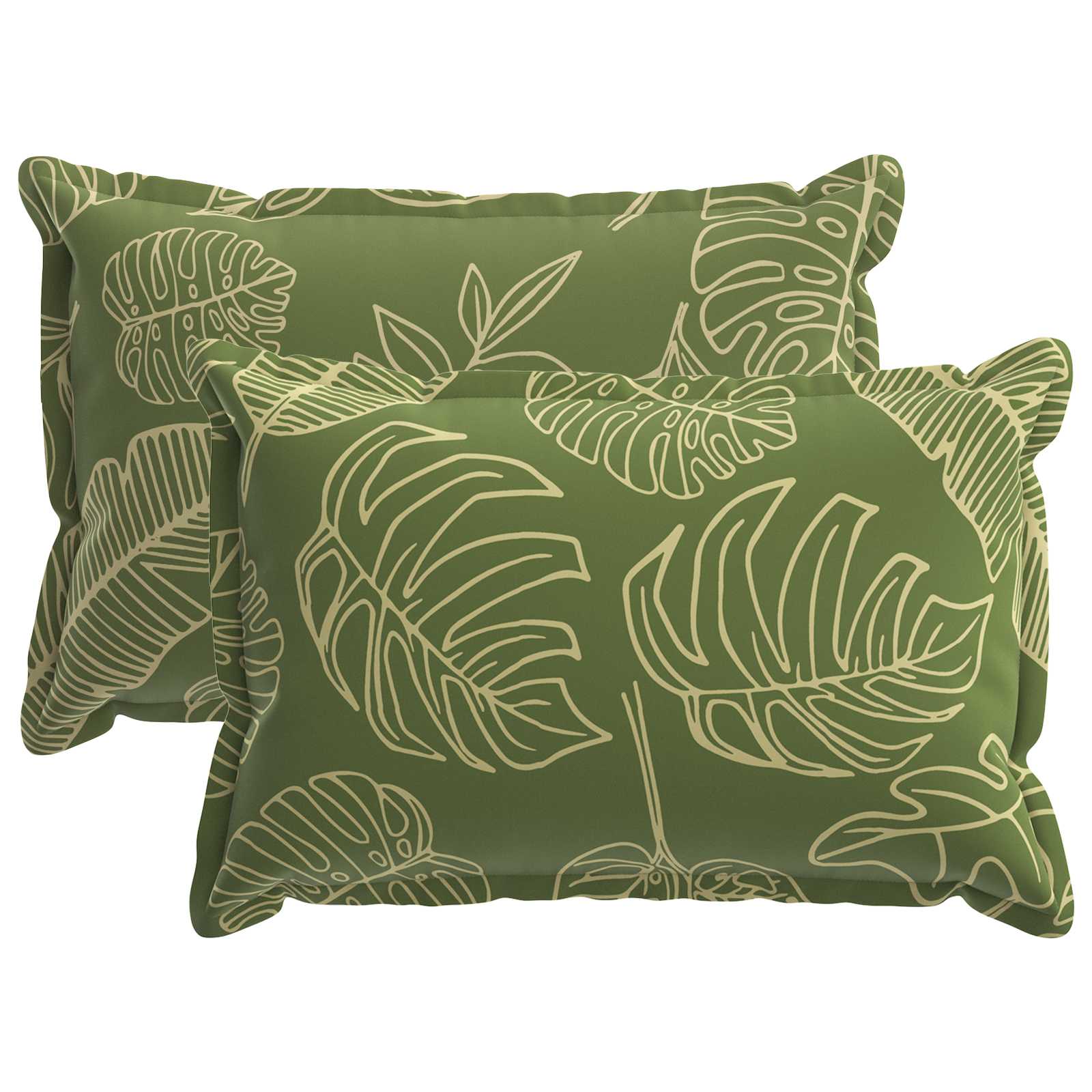 vidaXL Husă pentru pernă 2 buc. HOUTEN Design cu frunze 50 x 70 cm