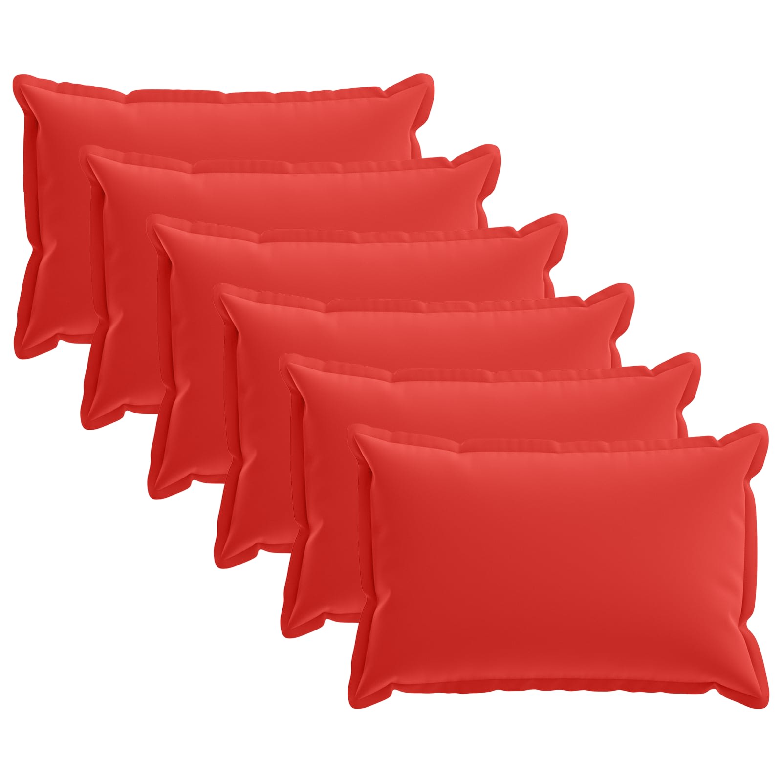 Kussensloop 6 st HOUTEN Rood 50 x 70 cm Polyester image 1