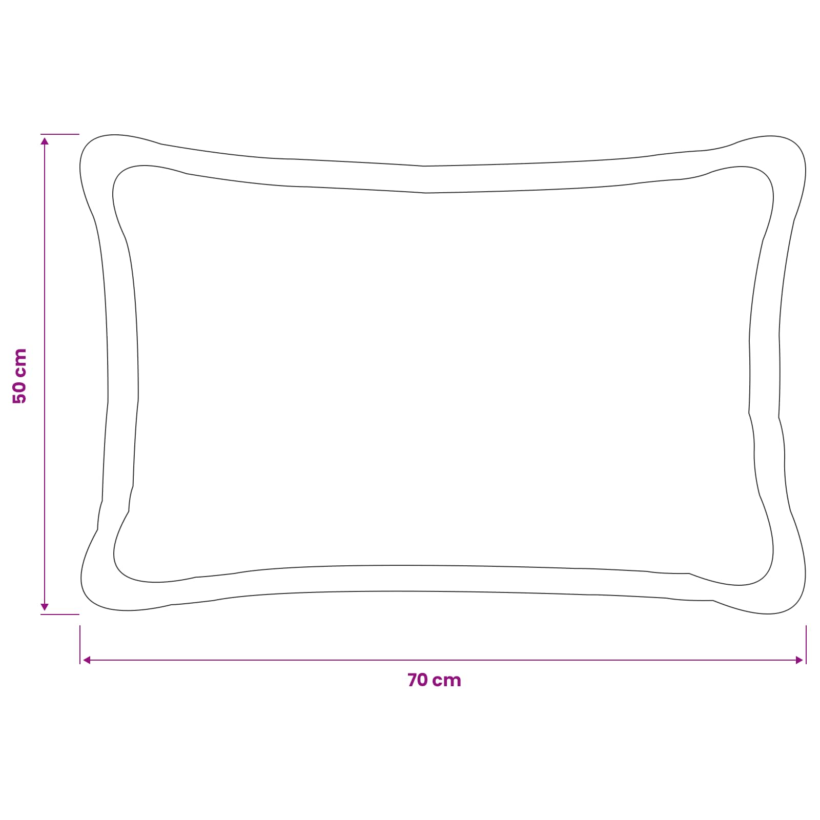 Prevleka za blazino 6 kos HOUTEN Temno siva 50 x 70 cm Bouclé