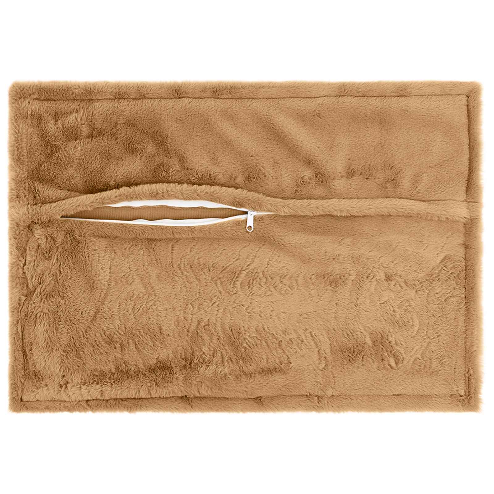 Kussensloop 6 st HOUTEN Taupe 50 x 70 cm Nep Konijnenbont image 3