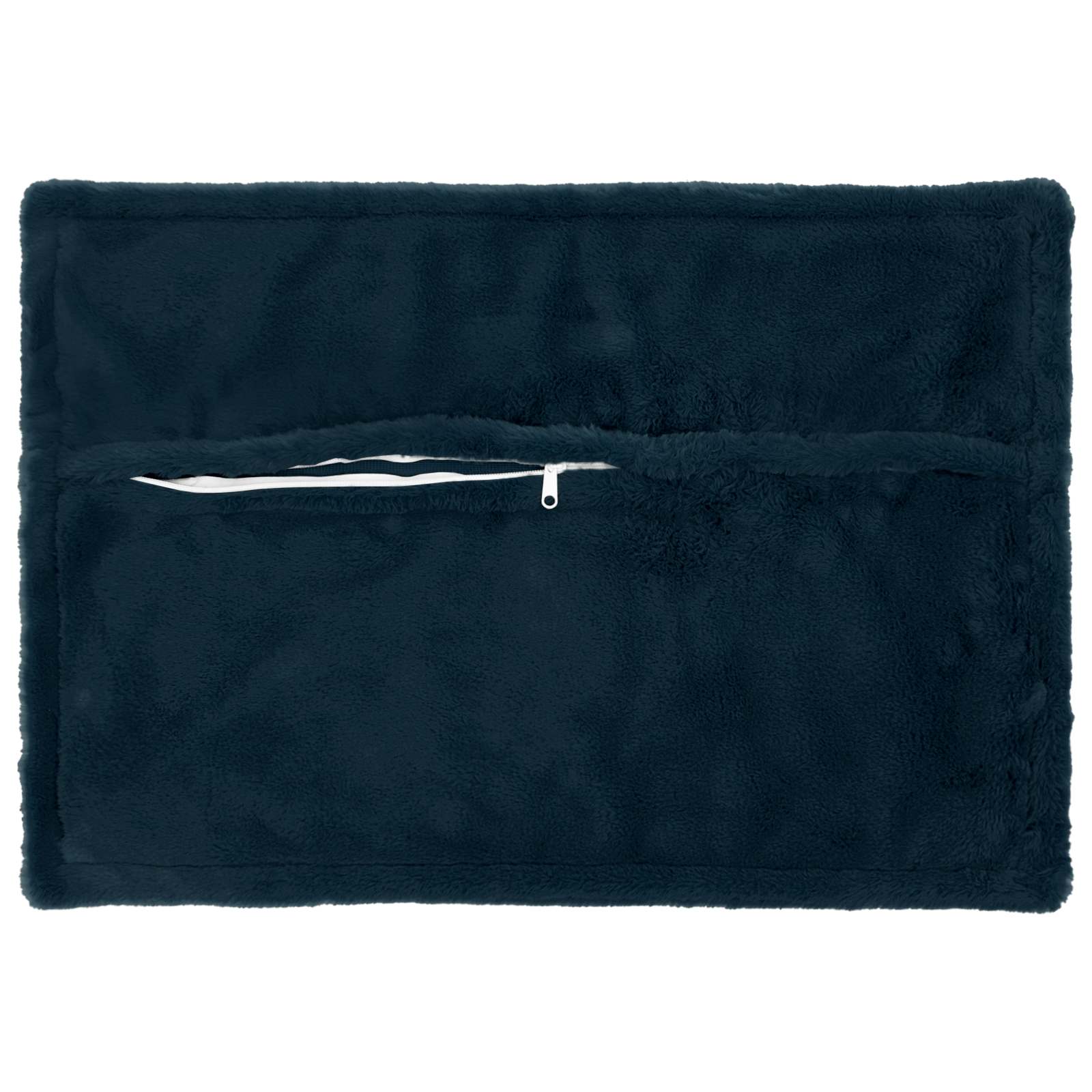 Kussensloop 2 st HOUTEN Marineblauw 50 x 70 cm Nep Konijnenbont image 3