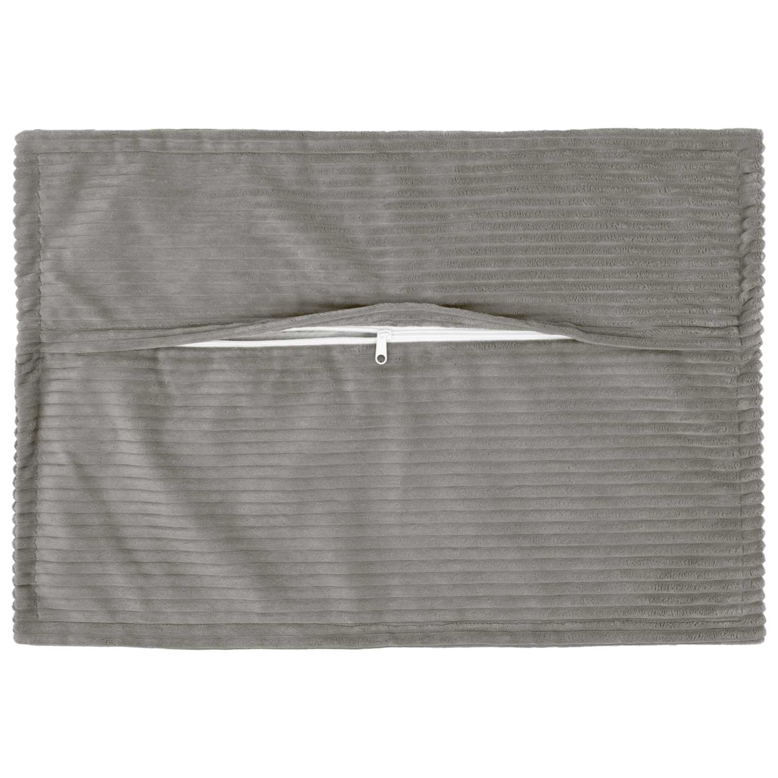 Kussensloop 6 st HOUTEN Lichtgrijs 50 x 75 cm corduroy image 3