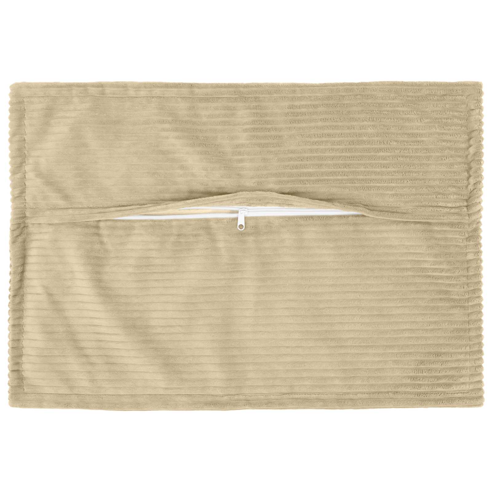 Kussensloop 6 st HOUTEN Lichtgroen Grijs 50 x 75 cm corduroy image 3