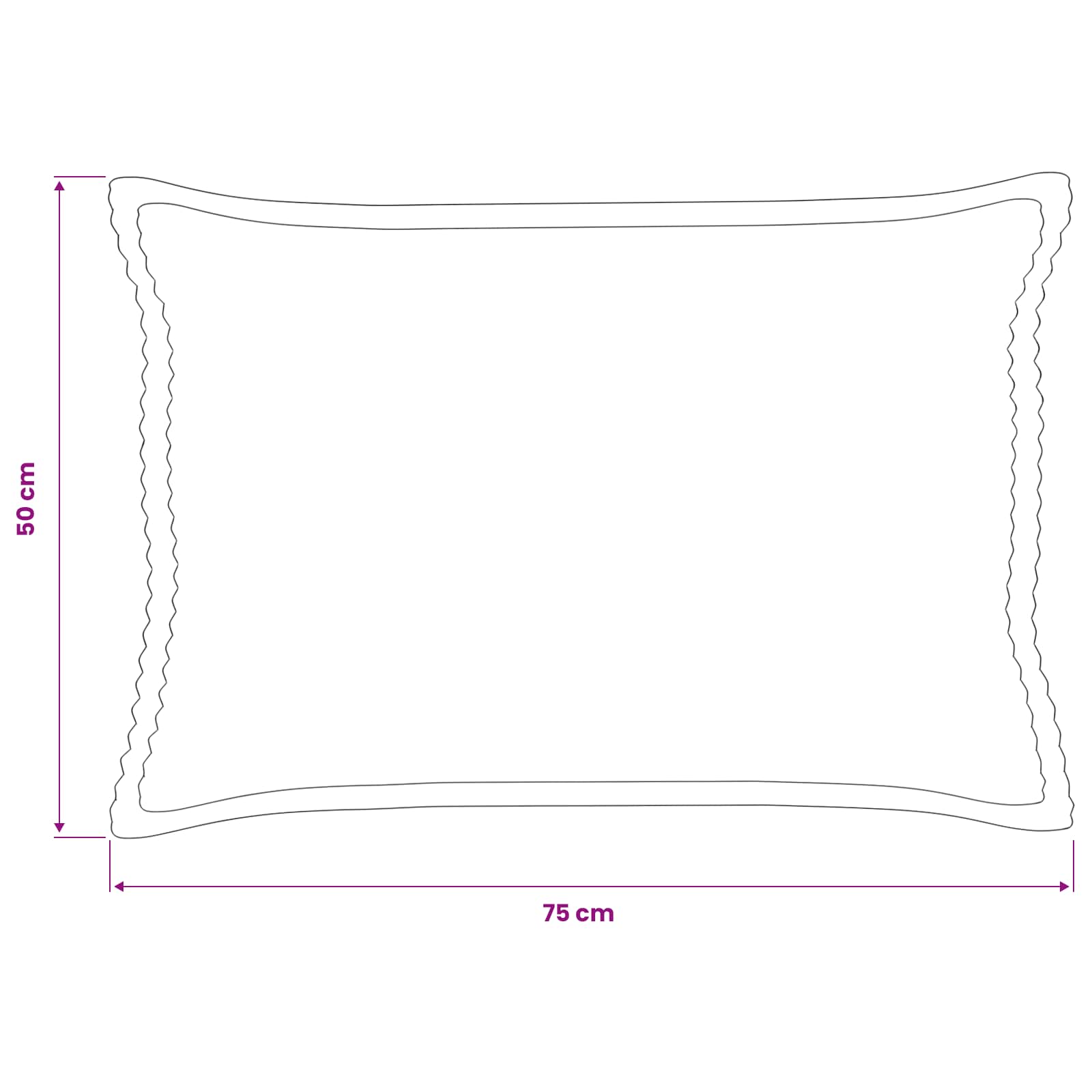 Kussensloop 6 st HOUTEN Geel 50 x 75 cm corduroy image 8