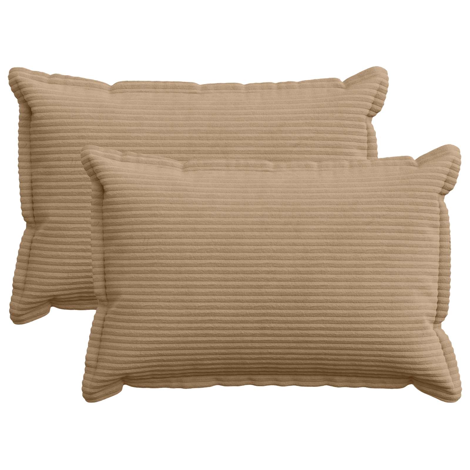 Kussensloop 2 st HOUTEN Bruin 50 x 75 cm corduroy image 1