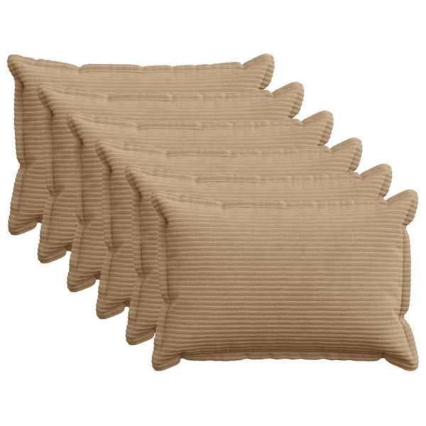 vidaXL Diivanipadi 6 tk HOUTEN Pruun 50 x 75 cm manchester