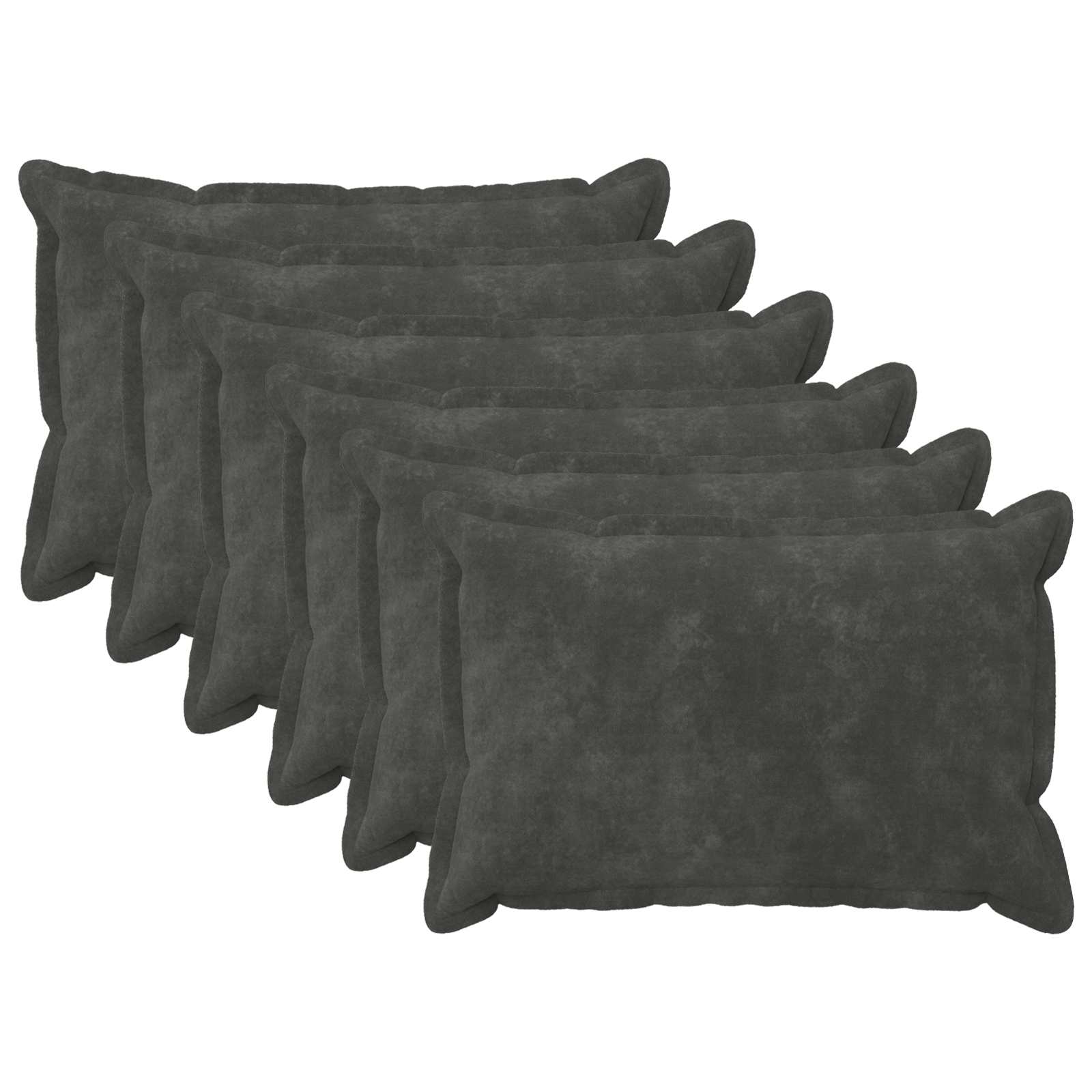 vidaXL Povlak na polštář 6 pcs HOUTEN Antracitová 50 x 75 cm