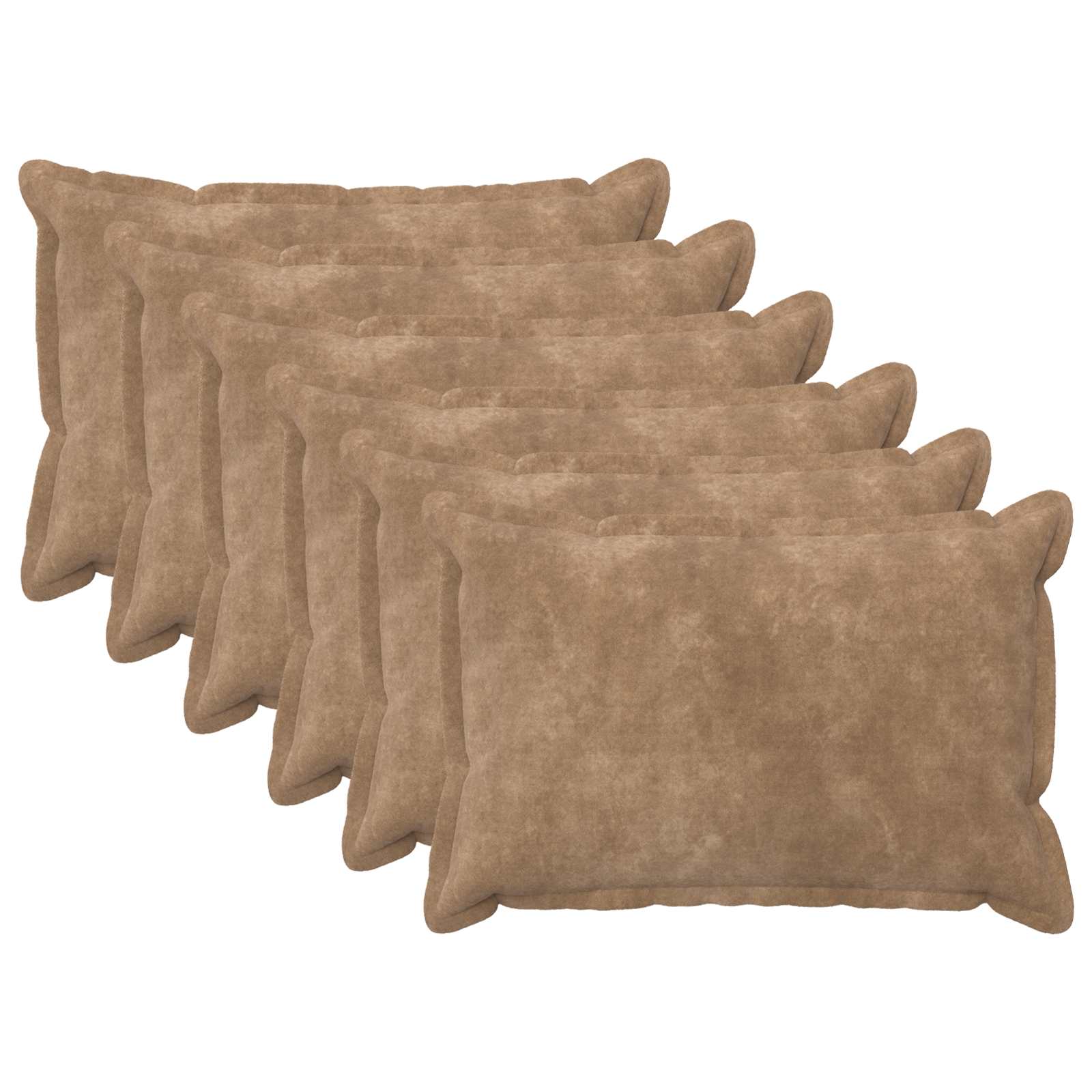 vidaXL Povlak na polštář 6 pcs HOUTEN Taupe 50 x 75 cm