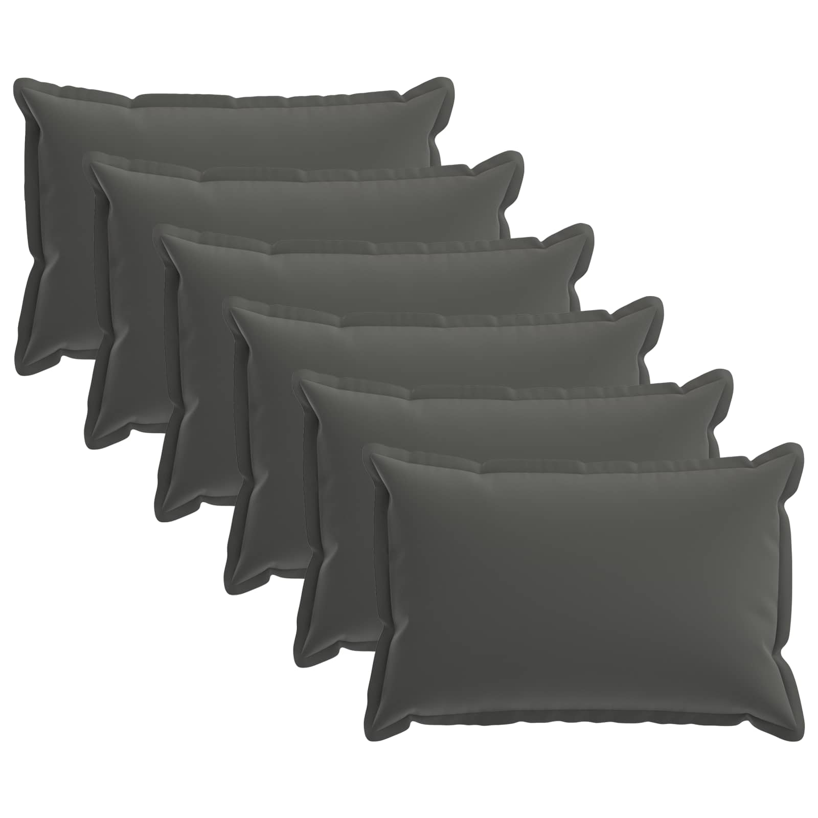 Kussensloop 6 st HOUTEN Antraciet 50 x 75 cm Polyester image 1