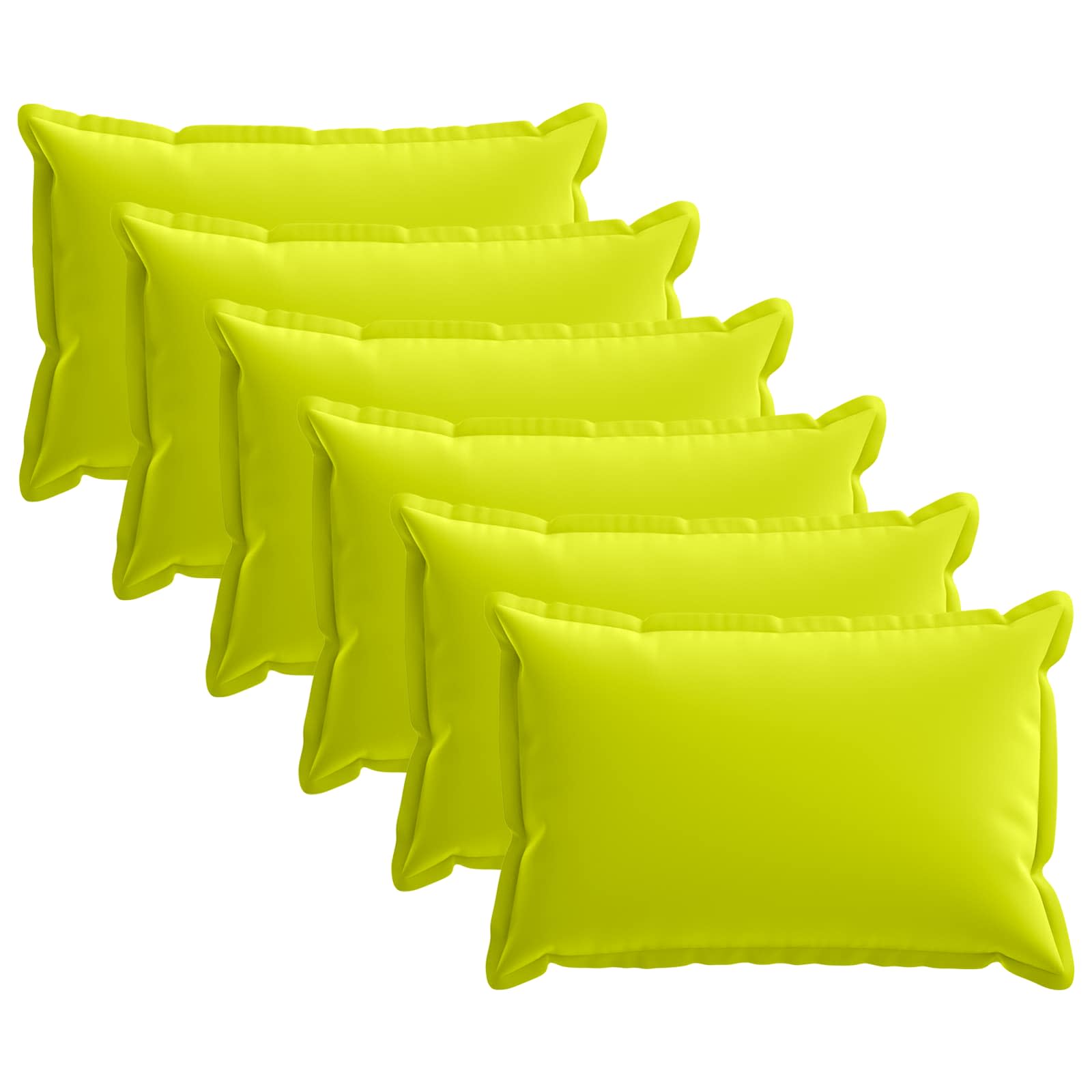 Kussensloop 6 st HOUTEN Helder groen 50 x 75 cm Polyester image 1