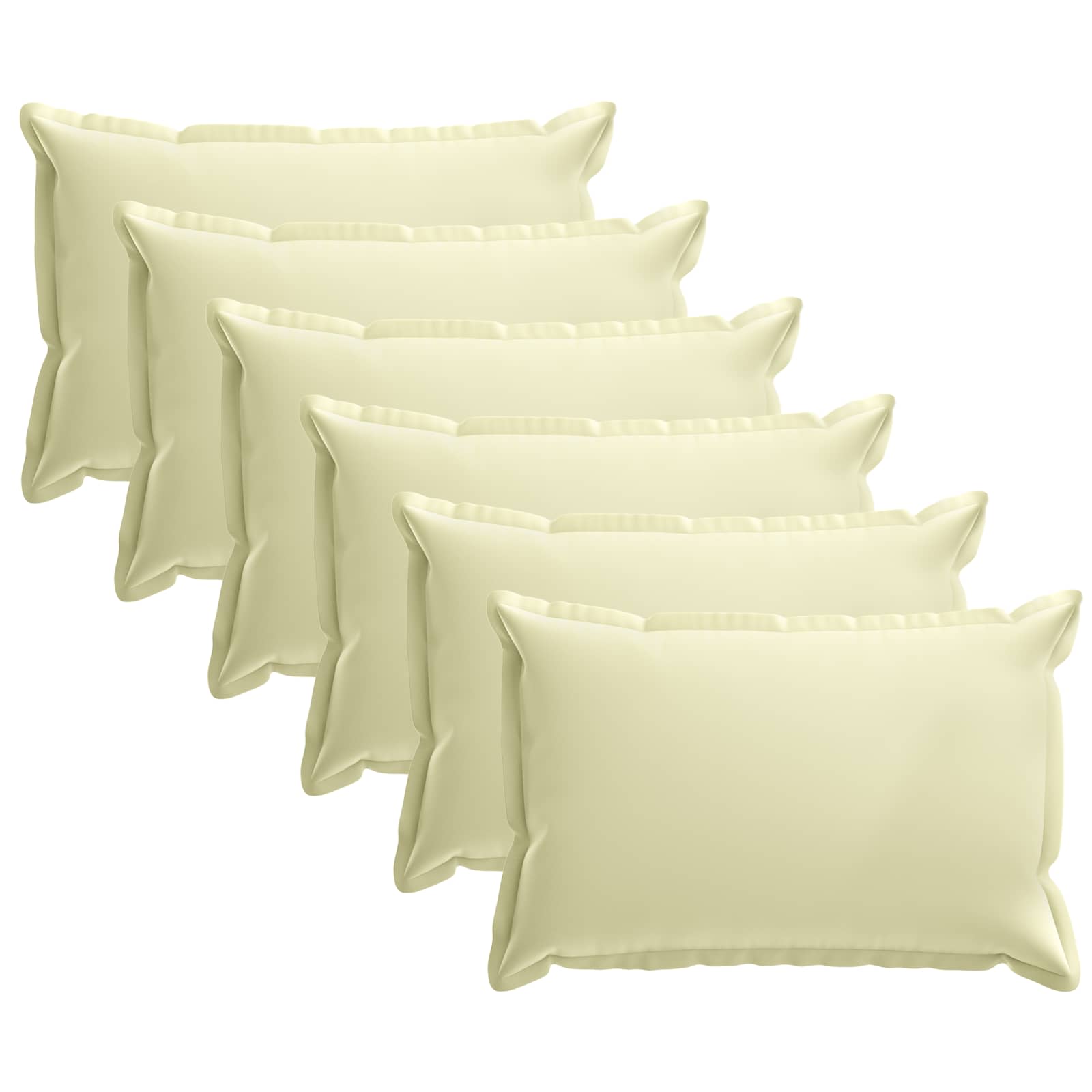 Kussensloop 6 st HOUTEN Crèmekleurig 50 x 75 cm Polyester image 1