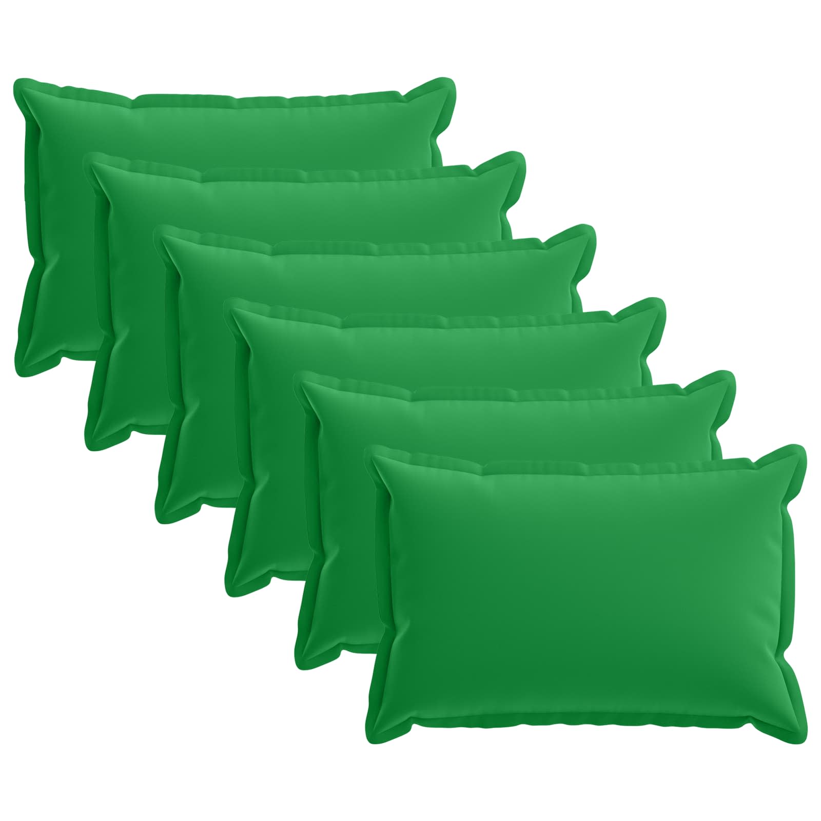 Kussensloop 6 st HOUTEN Groen 50 x 75 cm Polyester image 1