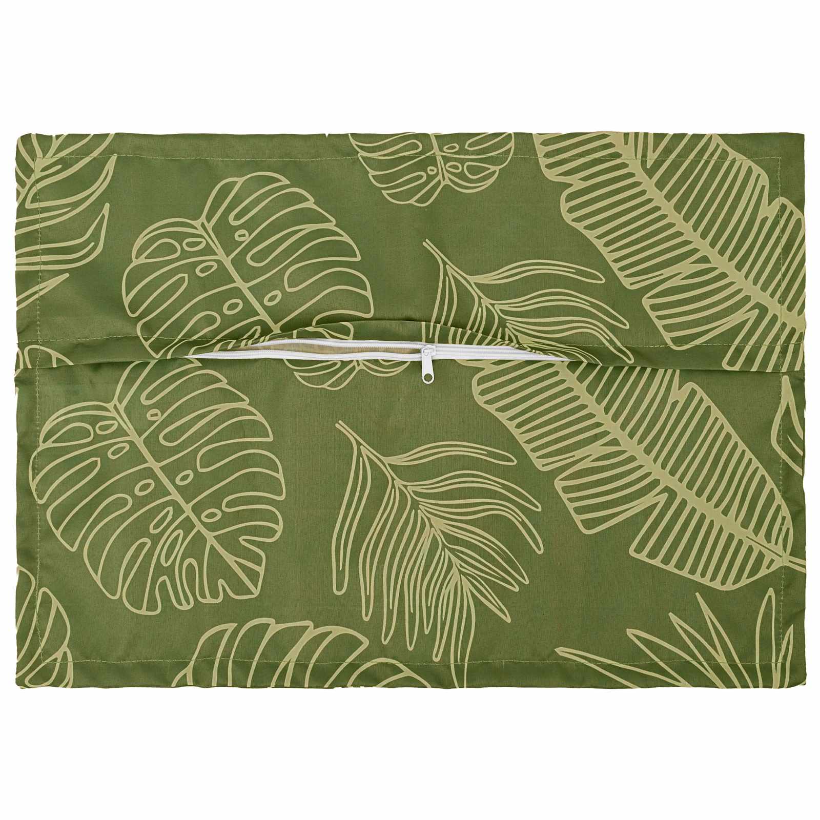 Kussensloop 2 st HOUTEN Bladontwerp 50 x 75 cm Polyester image 3