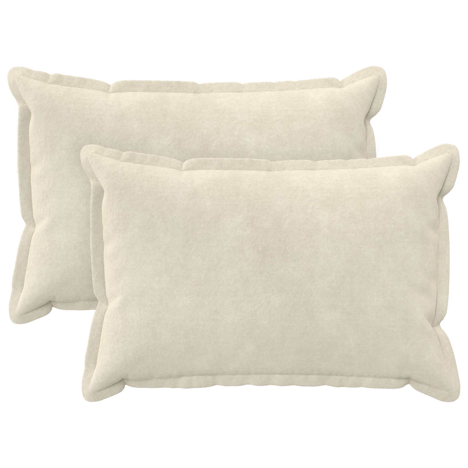 vidaXL Povlak na polštář 2 pcs HOUTEN Krémová 50 x 80 cm