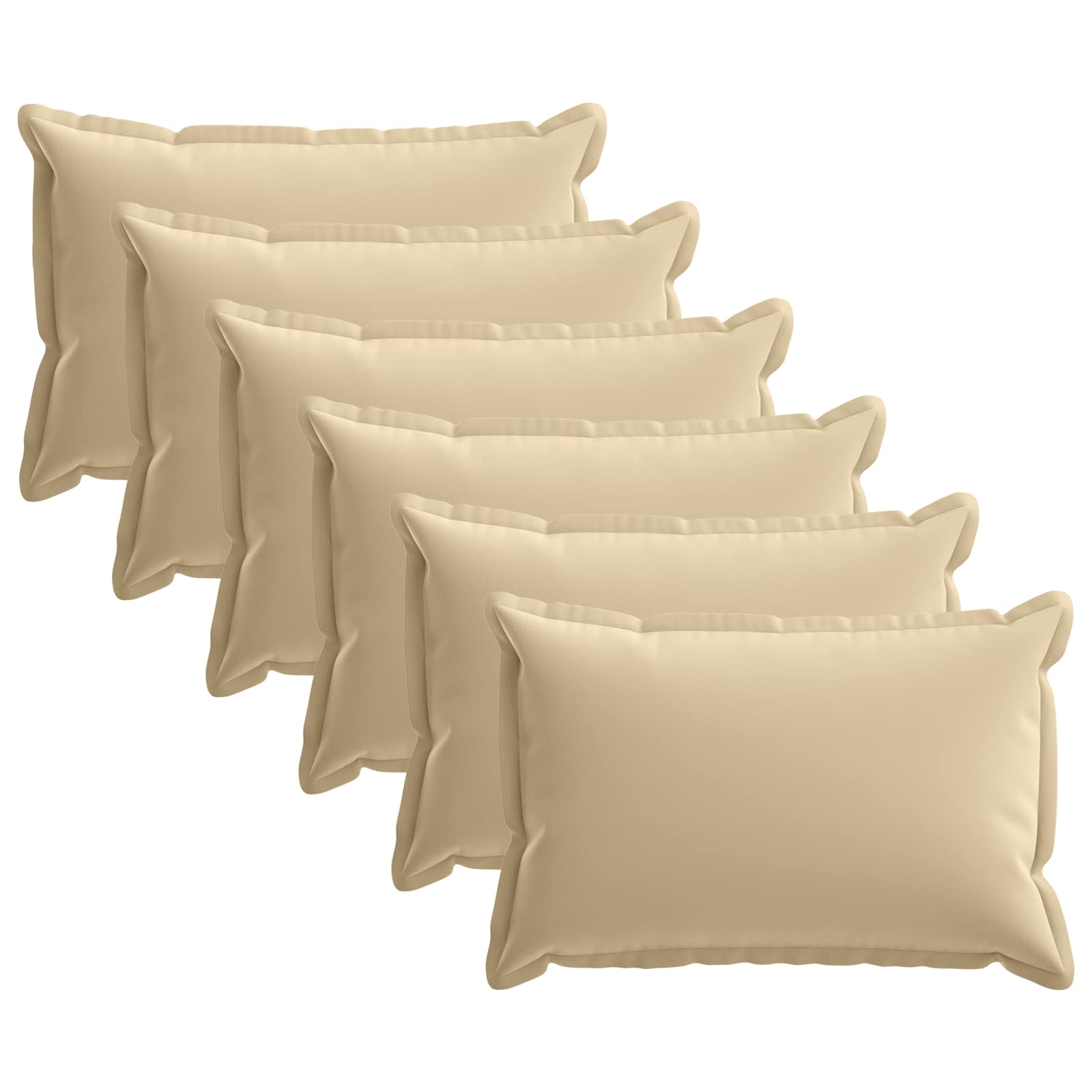 Kussensloop 6 st HOUTEN Beige 50 x 80 cm Polyester image 1
