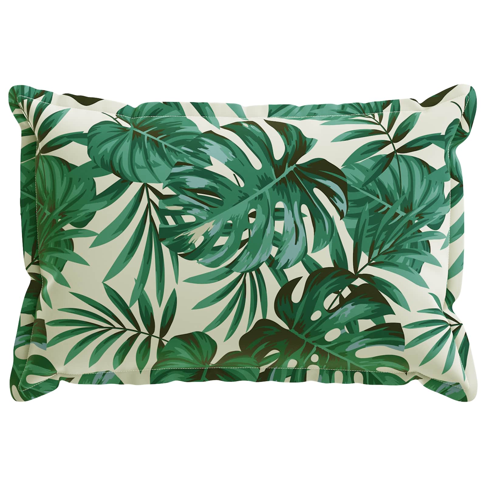 Kussensloop 6 st HOUTEN Bladpatroon 50 x 80 cm Polyester image 2