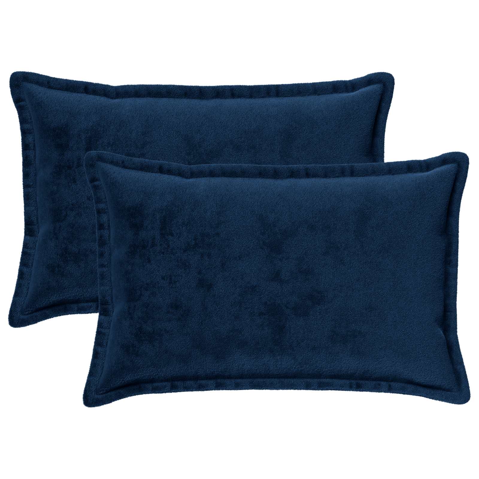 Prevleka za blazino 2 kos HOUTEN Temno modra 50 x 80 cm Flanel