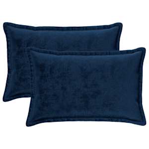 vidaXL Diivanipadi 2 pcs HOUTEN Tumesinine 50 x 80 cm Flanell