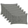 vidaXL Diivanipadi 6 pcs HOUTEN Tumehall 50 x 80 cm Flanell