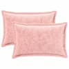 vidaXL Diivanipadi 2 pcs HOUTEN Roosa 50 x 80 cm Flanell