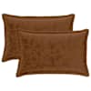 vidaXL Diivanipadi 2 tk HOUTEN Helepruun 50 x 80 cm Flanell