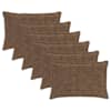 vidaXL Diivanipadi 6 tk HOUTEN Helepruun 50 x 80 cm Vale k&uuml;&uuml;liku
