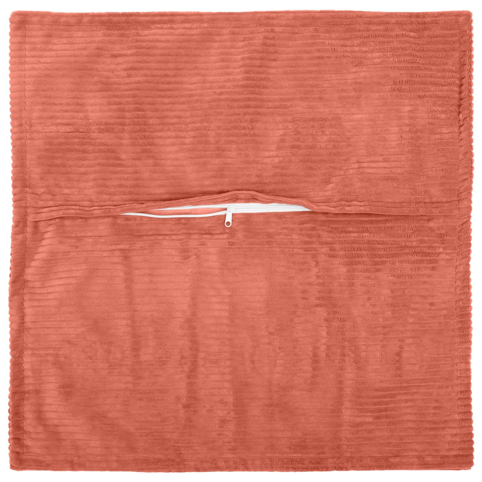 Kussensloop 2 st HOUTEN Rood-oranje 55 x 55 cm corduroy image 3