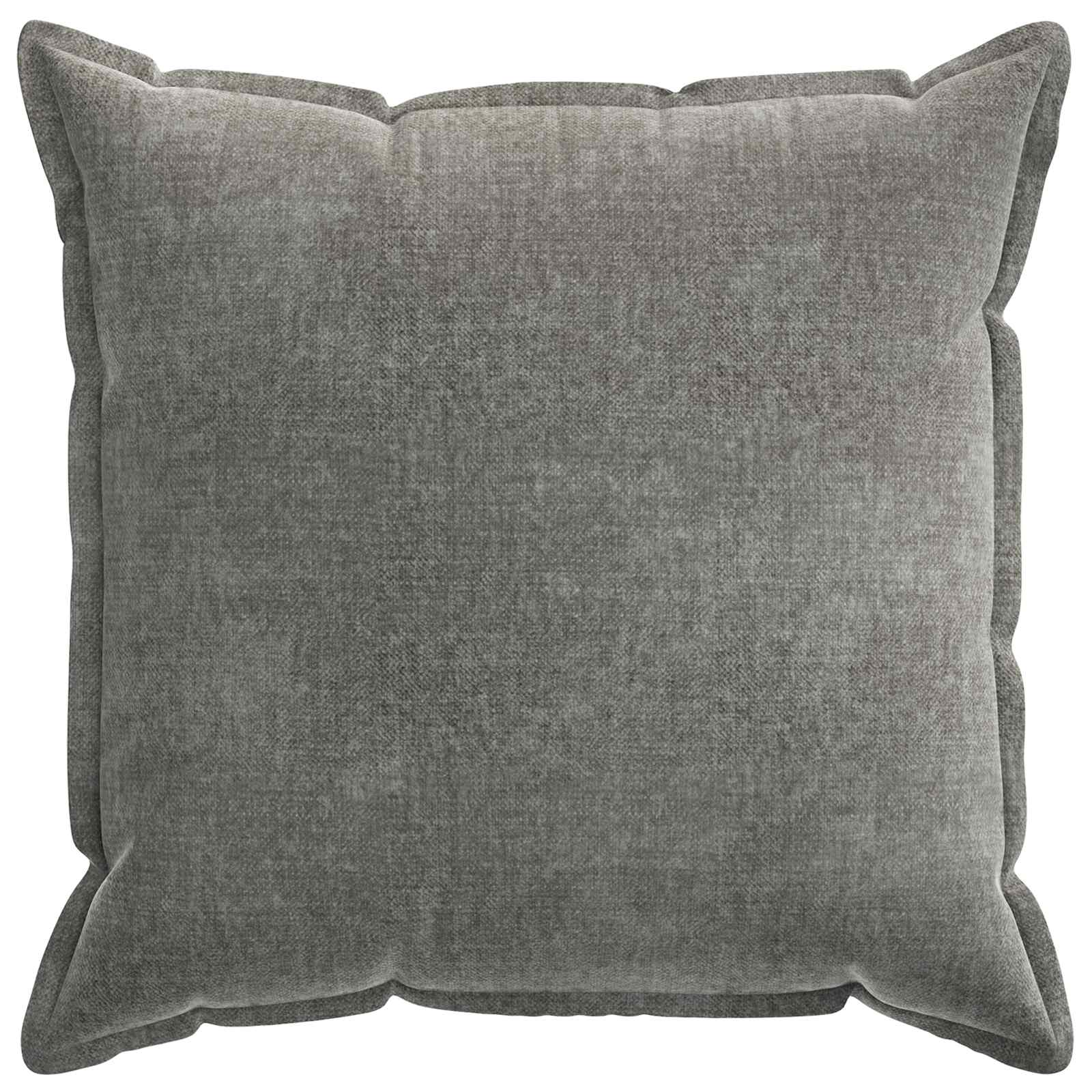 Kussensloop 2 st HOUTEN Donkergrijs 55 x 55 cm Chenille Stof image 3