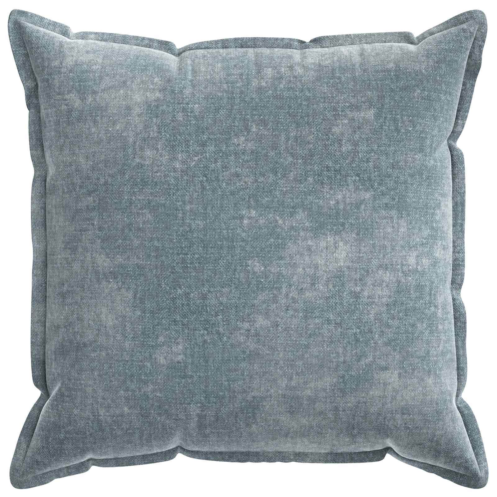 Kussensloop 2 st HOUTEN Lichtblauw 55 x 55 cm Chenille Stof image 3