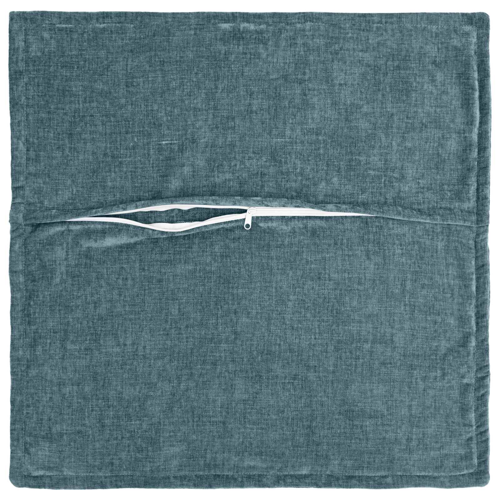 Kussensloop 2 st HOUTEN Blauw 55 x 55 cm Chenille Stof image 4