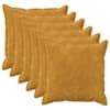 vidaXL Diivanipadi 6 tk HOUTEN Kollane 55 x 55 cm Mikrofliis